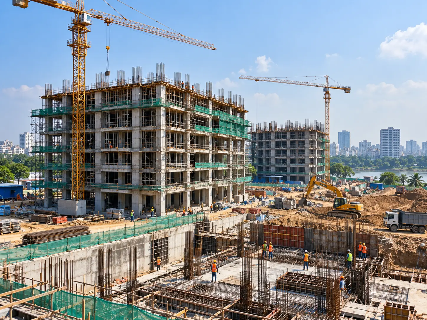 Building construction project